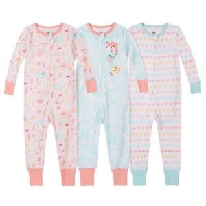 Kids Headquarters Kids 3-pack Cotton Sleepers, Sea Creatures